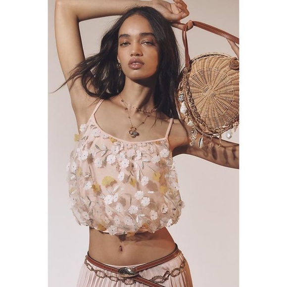 By Anthropologie Blossom Bubble Tank Top - Picture 4 of 10